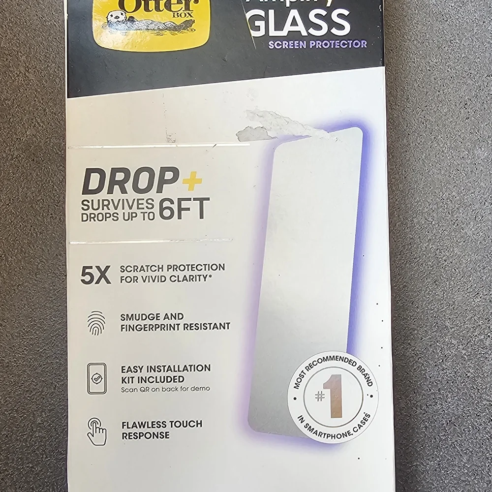 NEW OtterBox Amplify Glass Screen Protector for iPhone 2022 X-Large, & iPhone 13